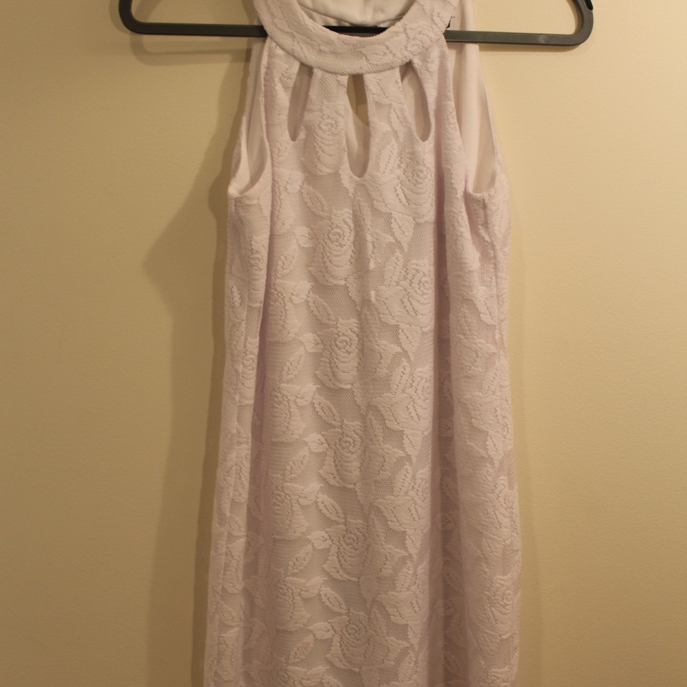 Rose Lace Dress with Cutouts